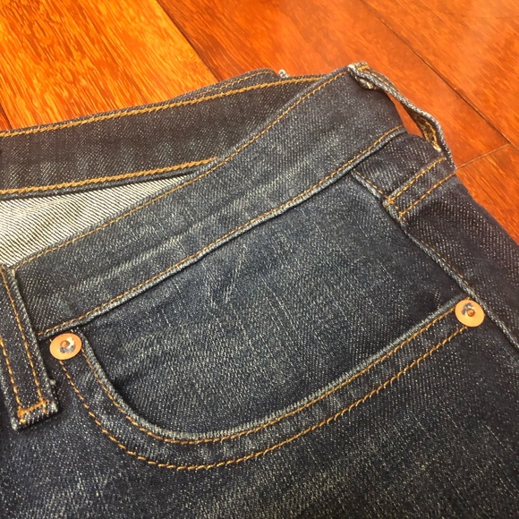 J Brand Dark Blue Straight Leg Jeans - Picture 4 of 6